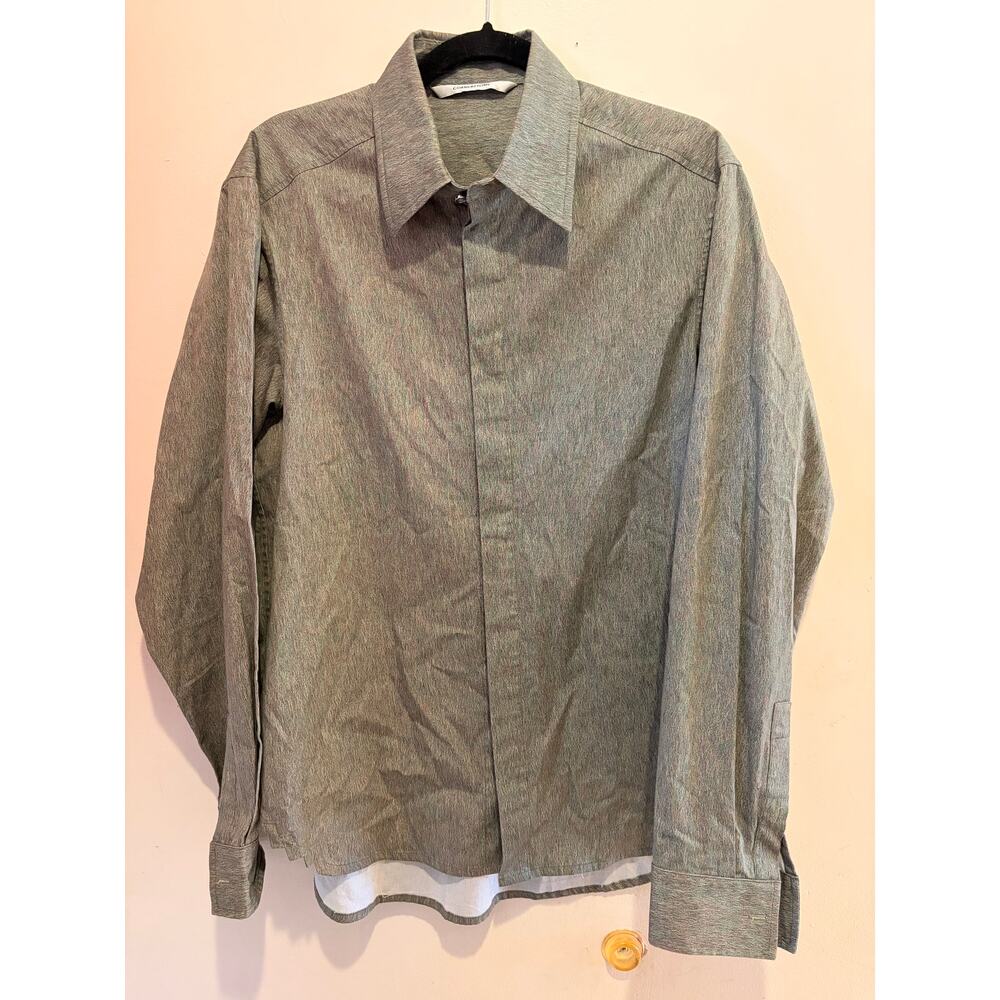 Cornerstone multicolored long sleeve button down shirt size 48
